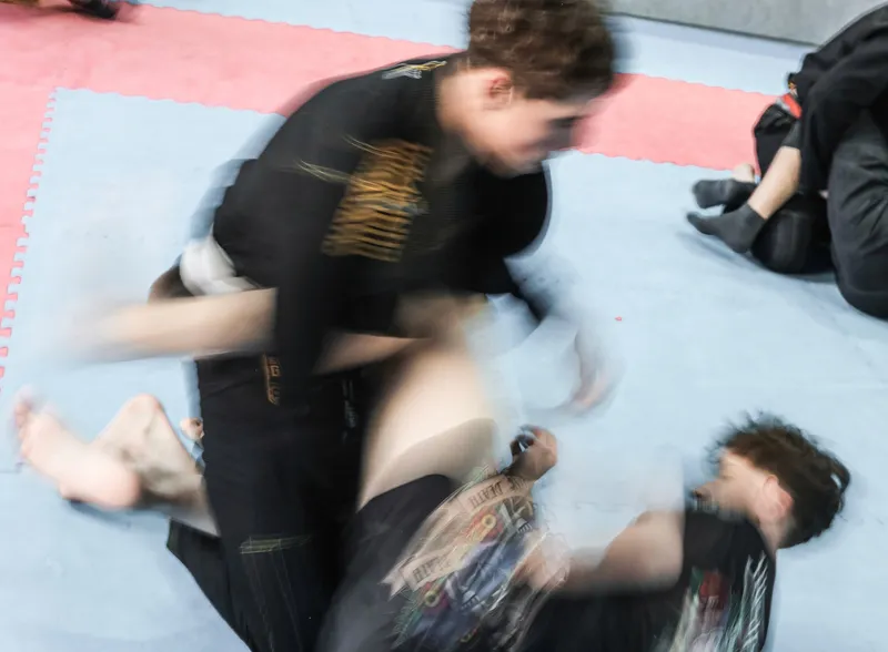 Dynamiczna akcja podczas sparingu